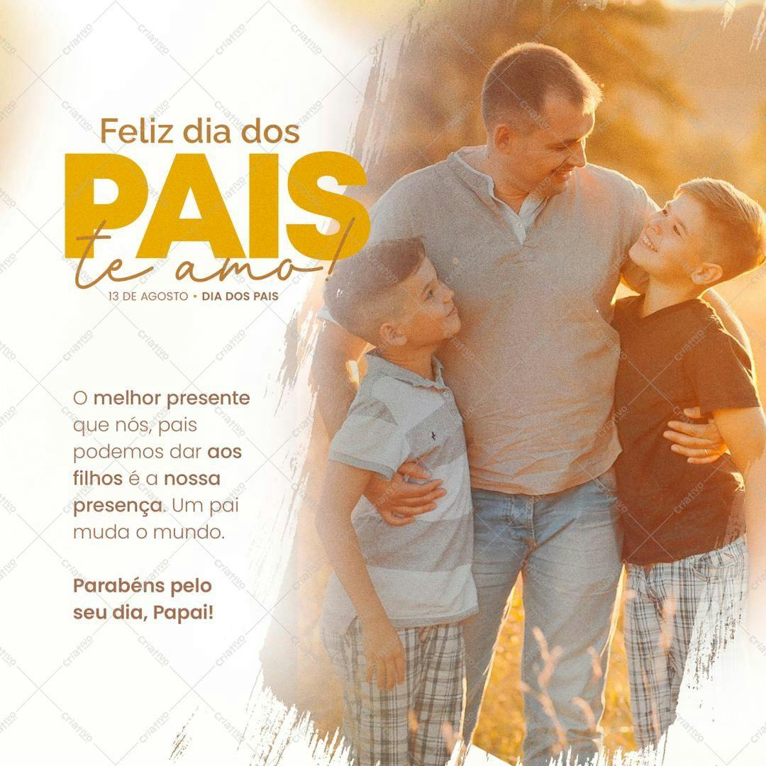 Post para o Dia dos Pais PSD Editável