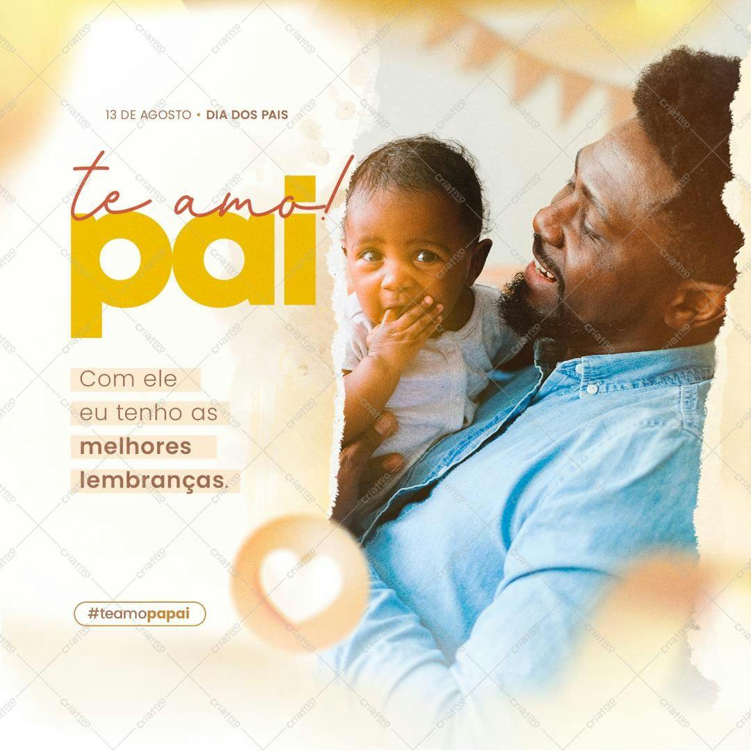 Post para o Dia dos Pais PSD Editável