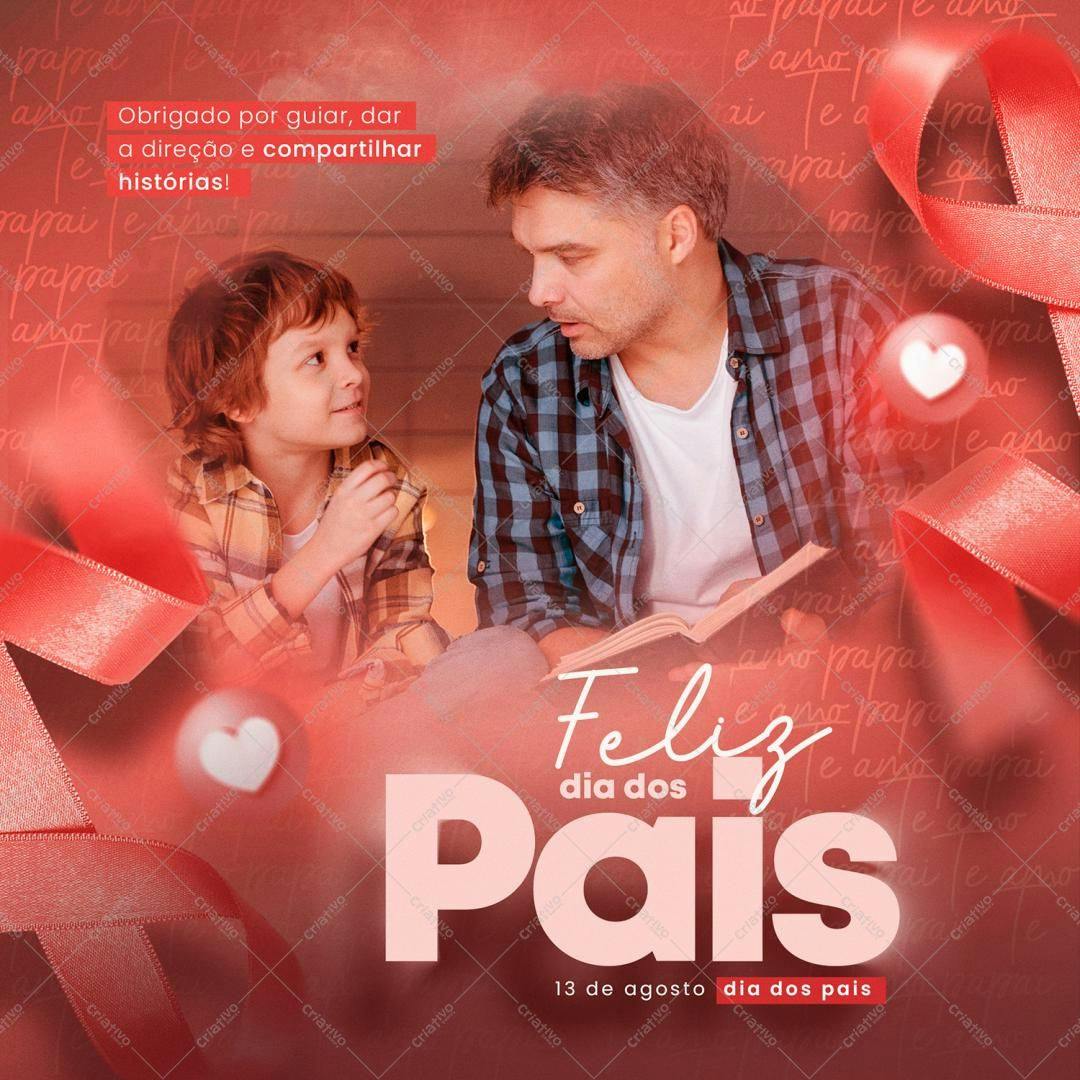 Postagem para Dia dos Pais PSD Editável