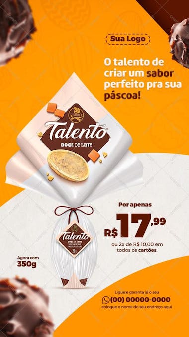 O talento de criar um sabor perfeito páscoa