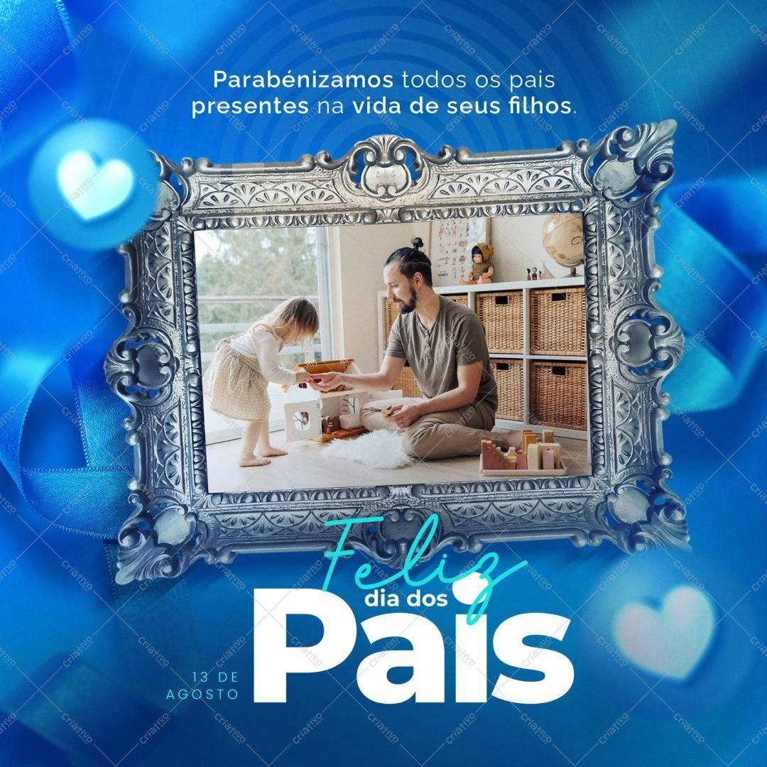 Post para Redes Sociais Dia dos Pais PSD Editável