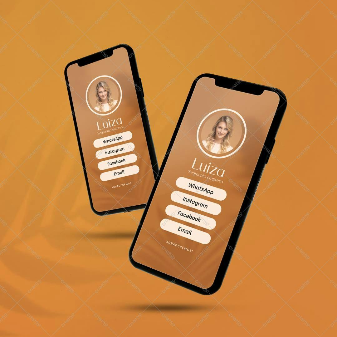 Mockup App Moderno para Redes Sociais - Tons Terrosos