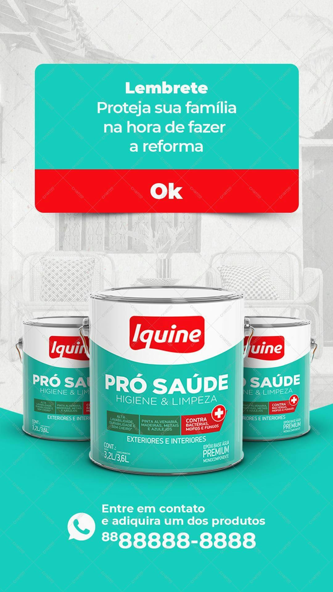 Tinta para Reforma Casa PSD Editável