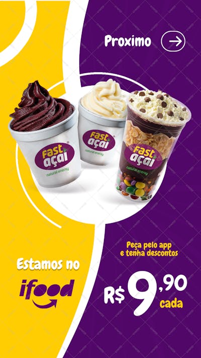 Story Açaí Fazemos Delivery