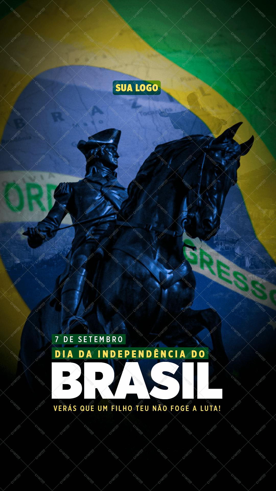 PSD Flyer Dia da Independência do Brasil PSD Editável