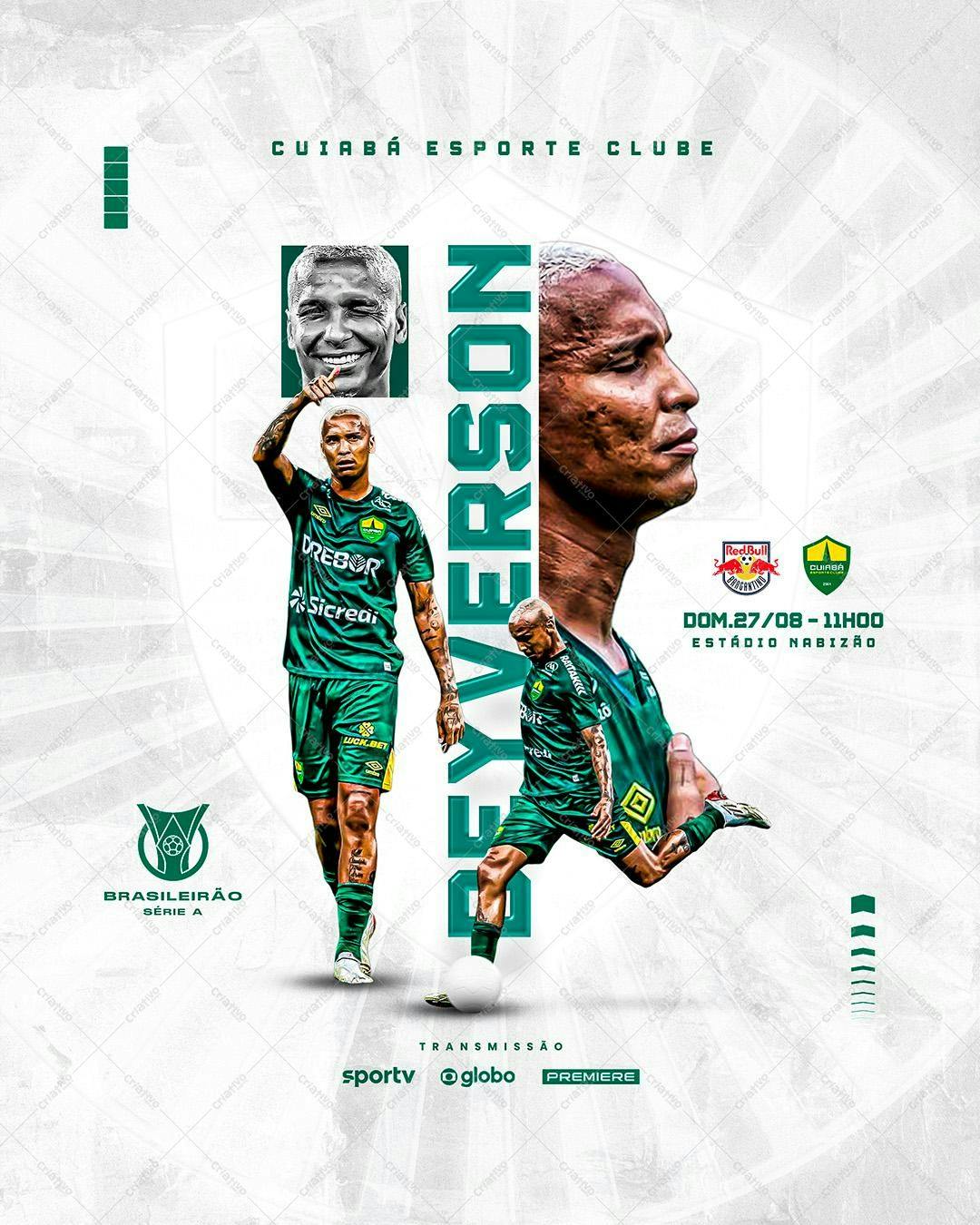 Poster Jogo de Futebol Cuiabá x [Time Adversário