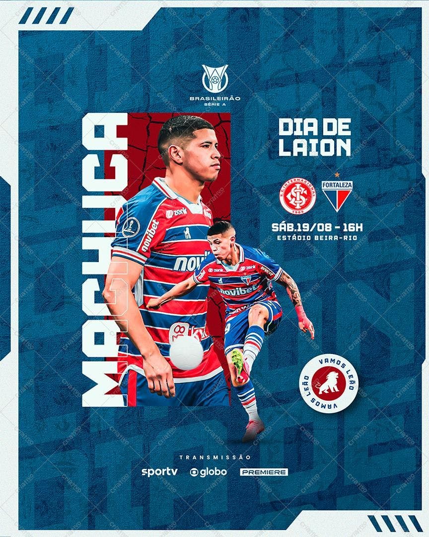 Poster Dia de Jogo Futebol PSD Editável