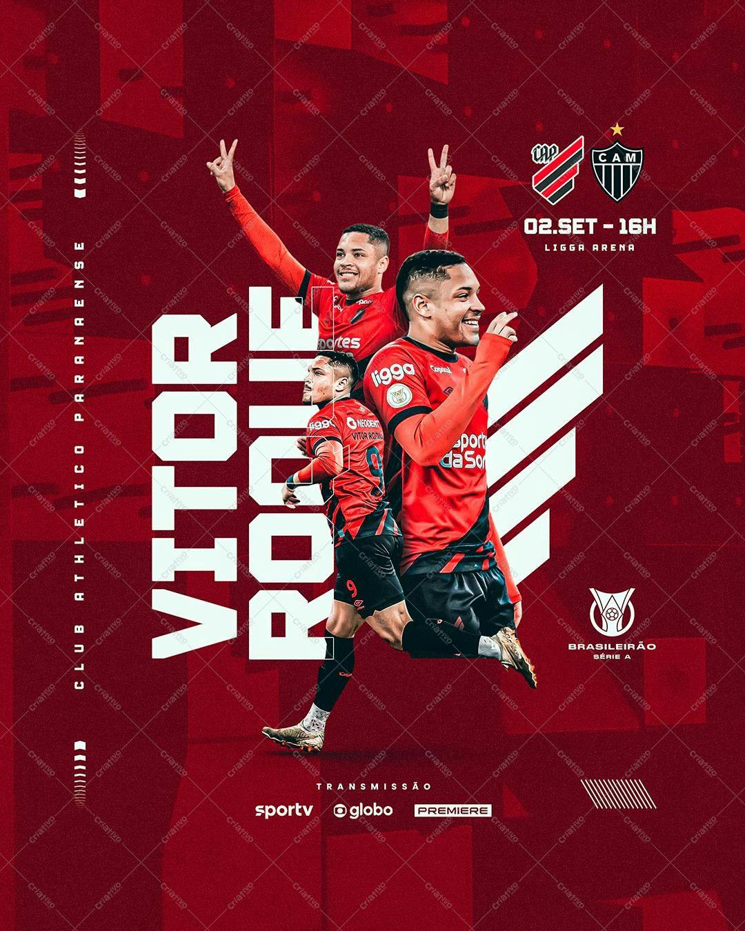 Post de Futebol Brasileiro PSD Editável