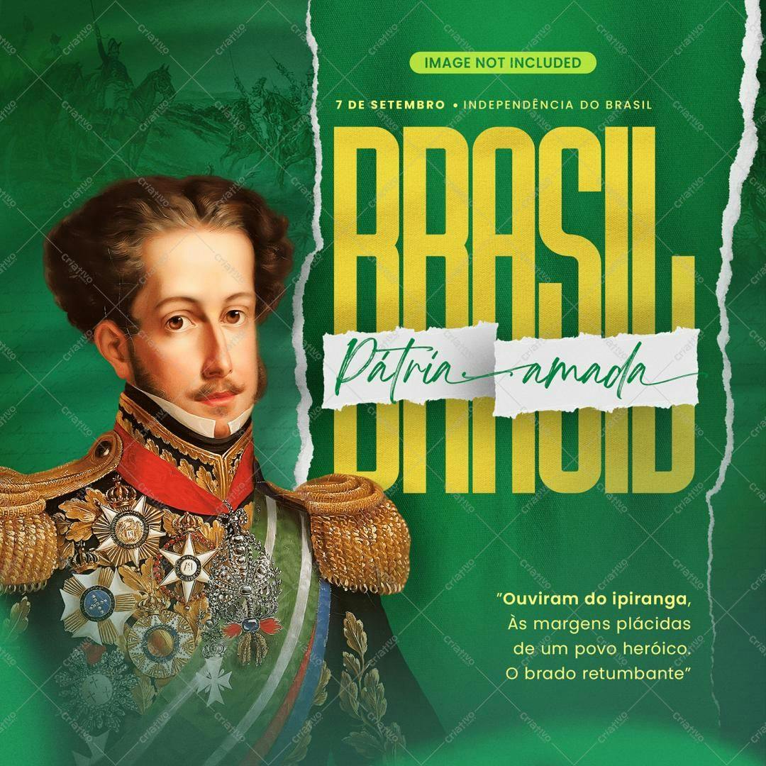 Post para Redes Sociais 7 de Setembro PSD Editável