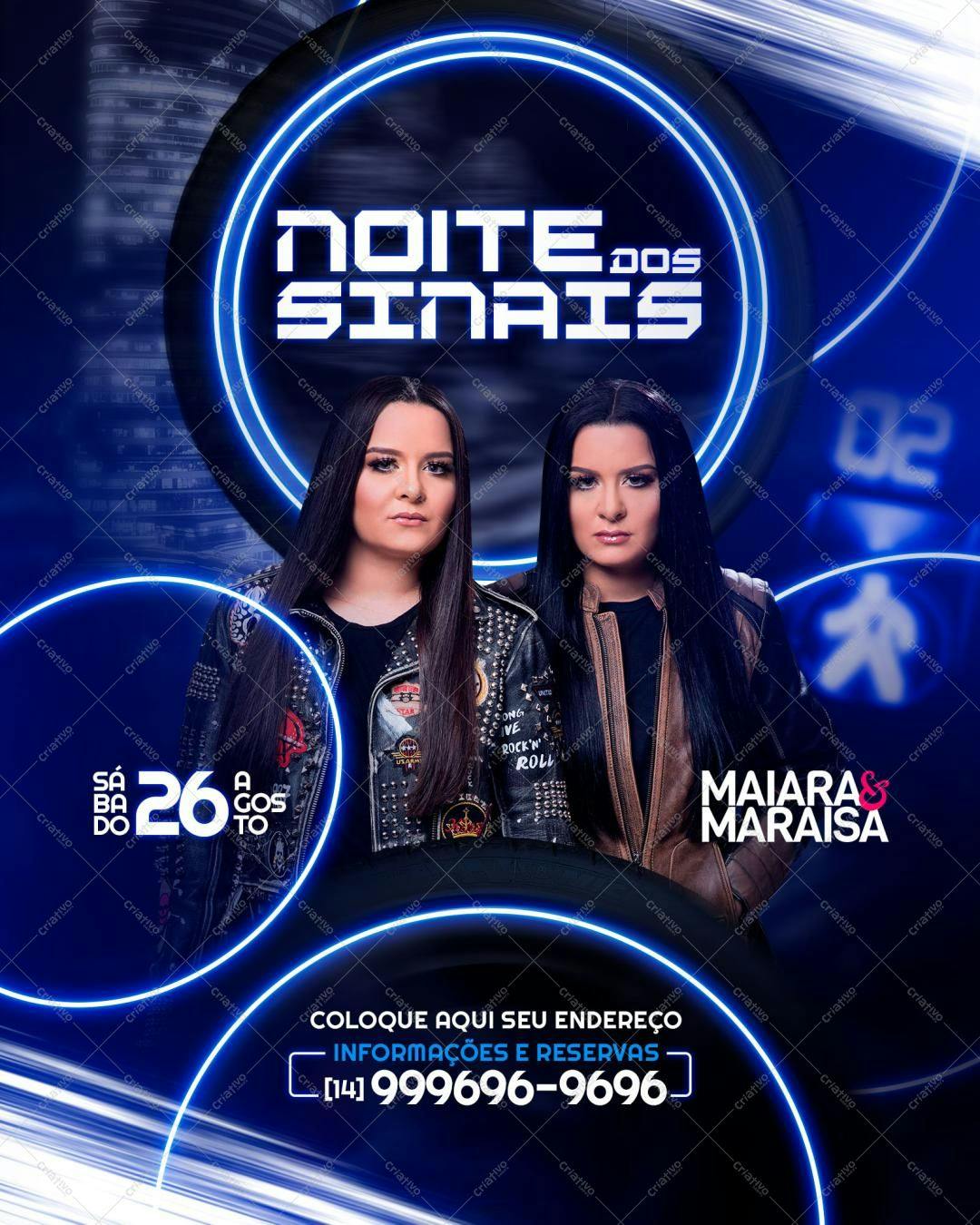 Flyer para Show Maiara & Maraisa PSD Editável