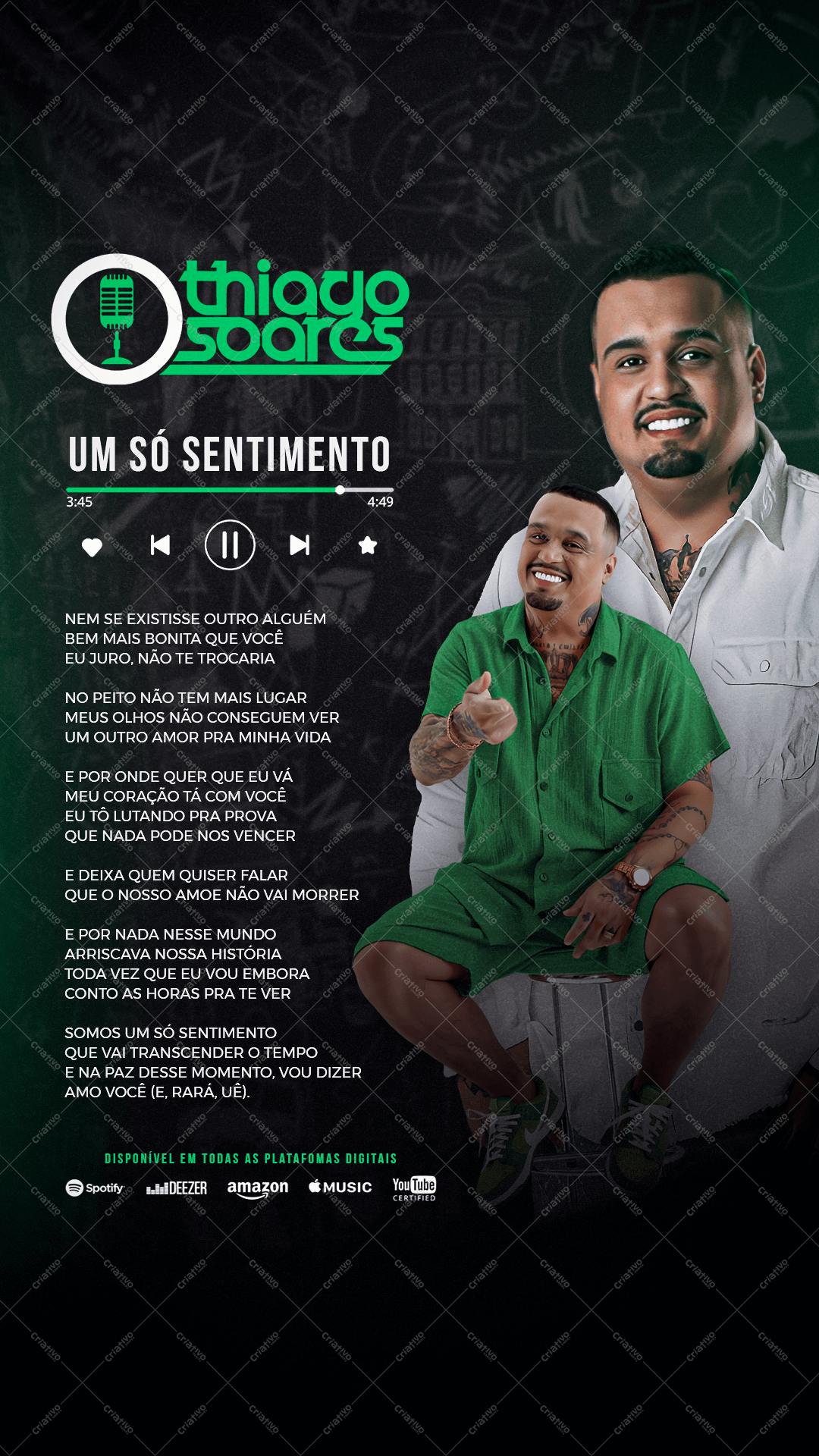 Capa para Música Sertaneja PSD Editável