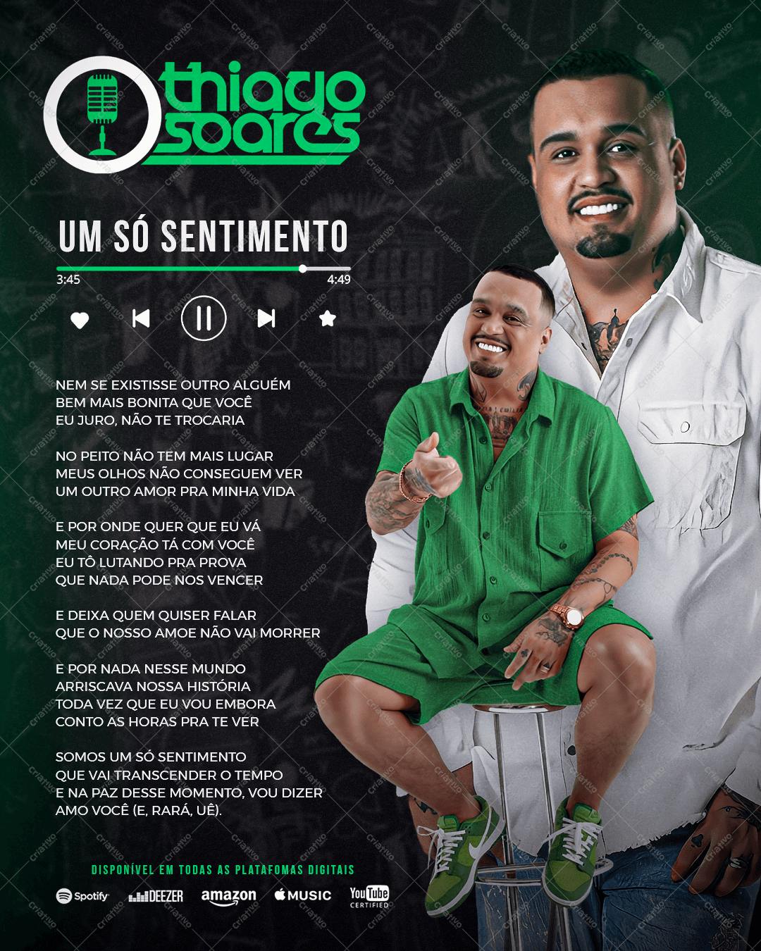 Flyer para Lançamento Musical PSD Editável