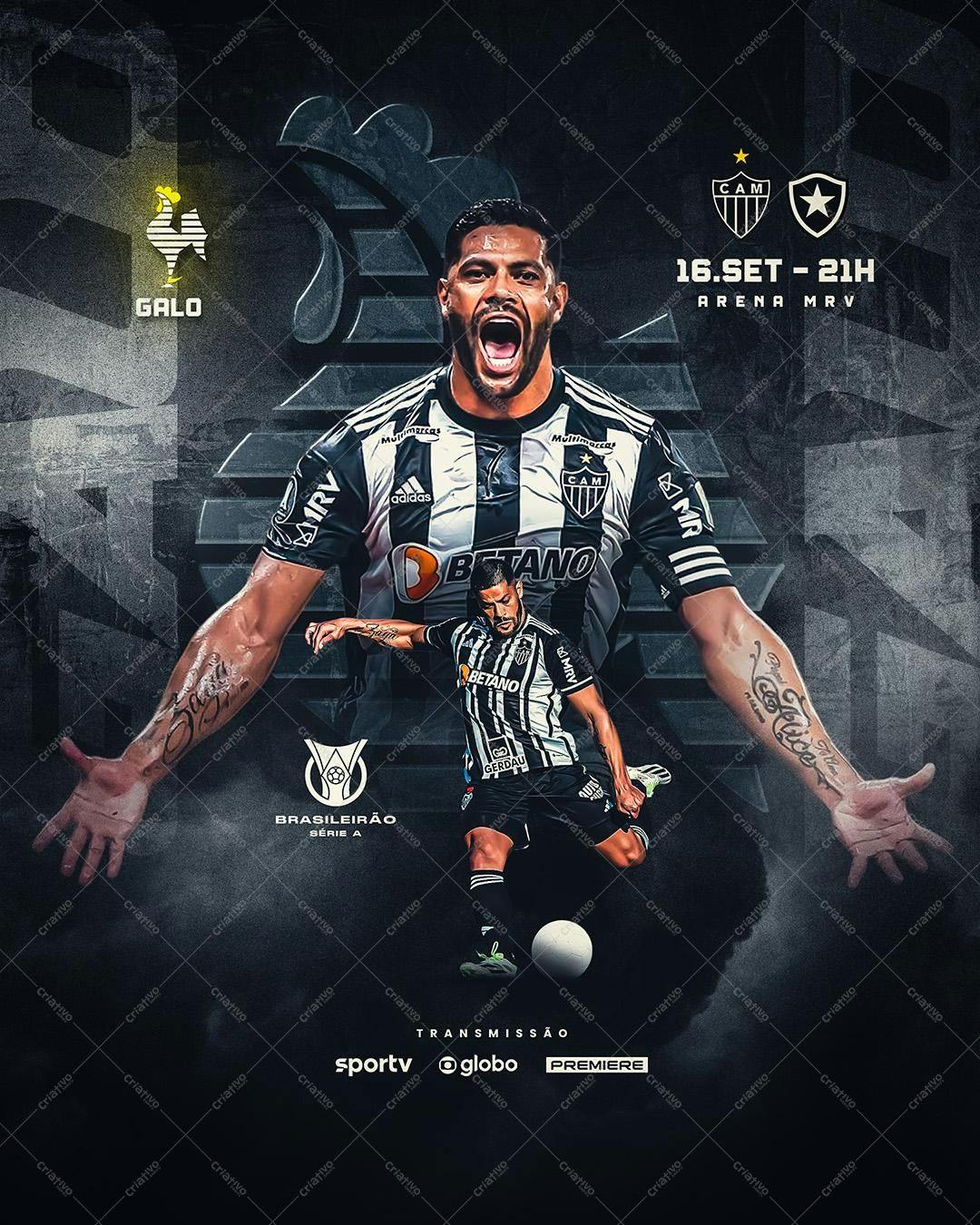 Poster para Jogo de Futebol PSD Editável