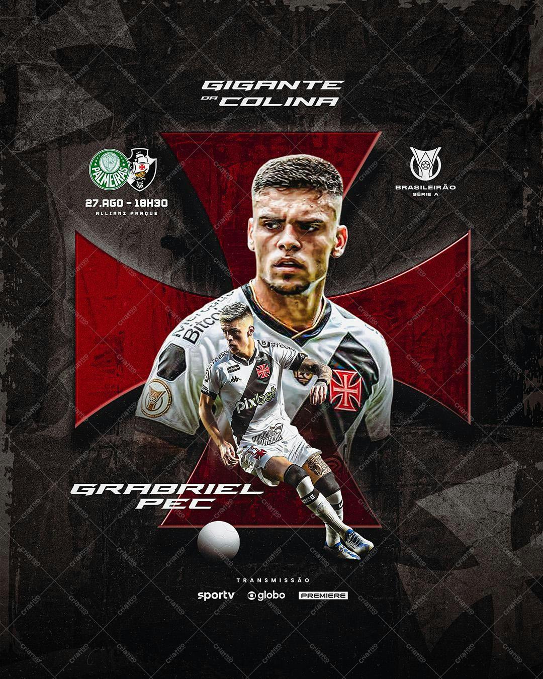 Poster para Jogo de Futebol PSD Editável