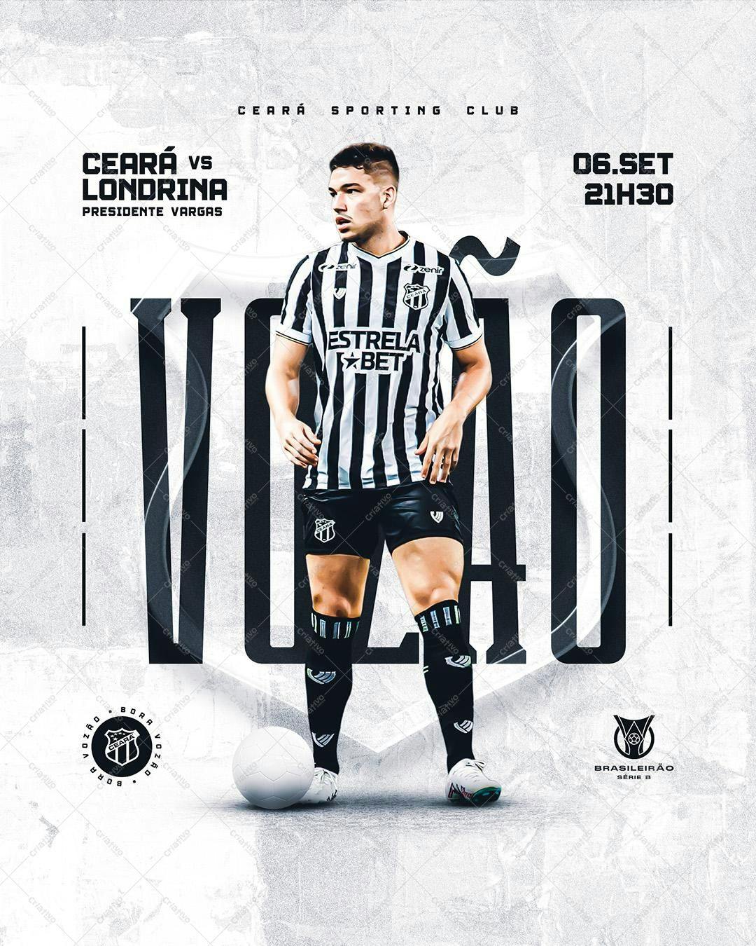 Post para Redes Sociais Futebol PSD Editável