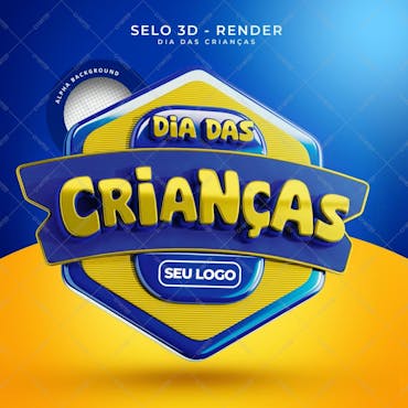 Selo 3D - Dia Das Crianças