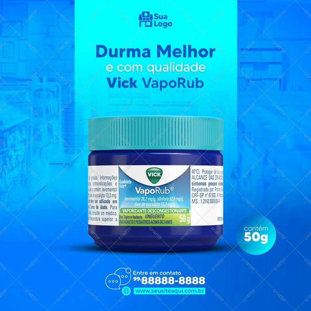 Durma Melhor Com Vick Vaporub