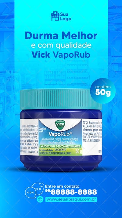 Durma Melhor Com Vick Vaporub