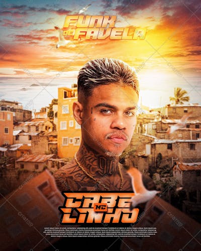 Flyer Funk Da Favela Social Media Psd Editavel