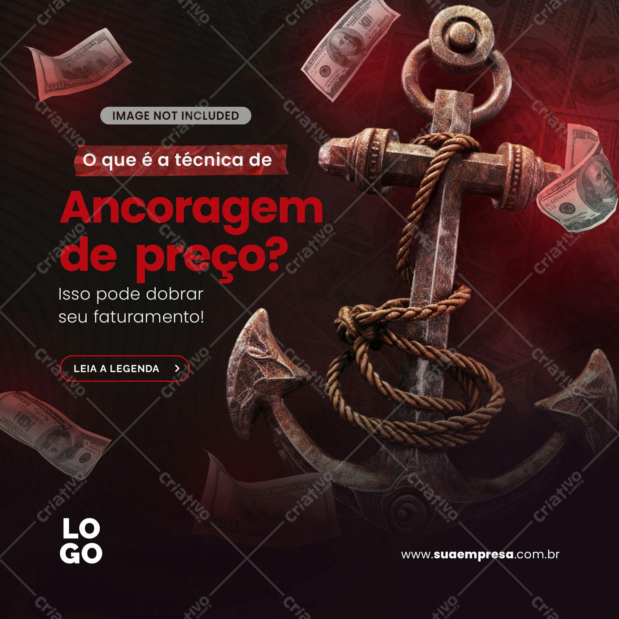 Post para Redes Sociais sobre Precificação PSD Editável