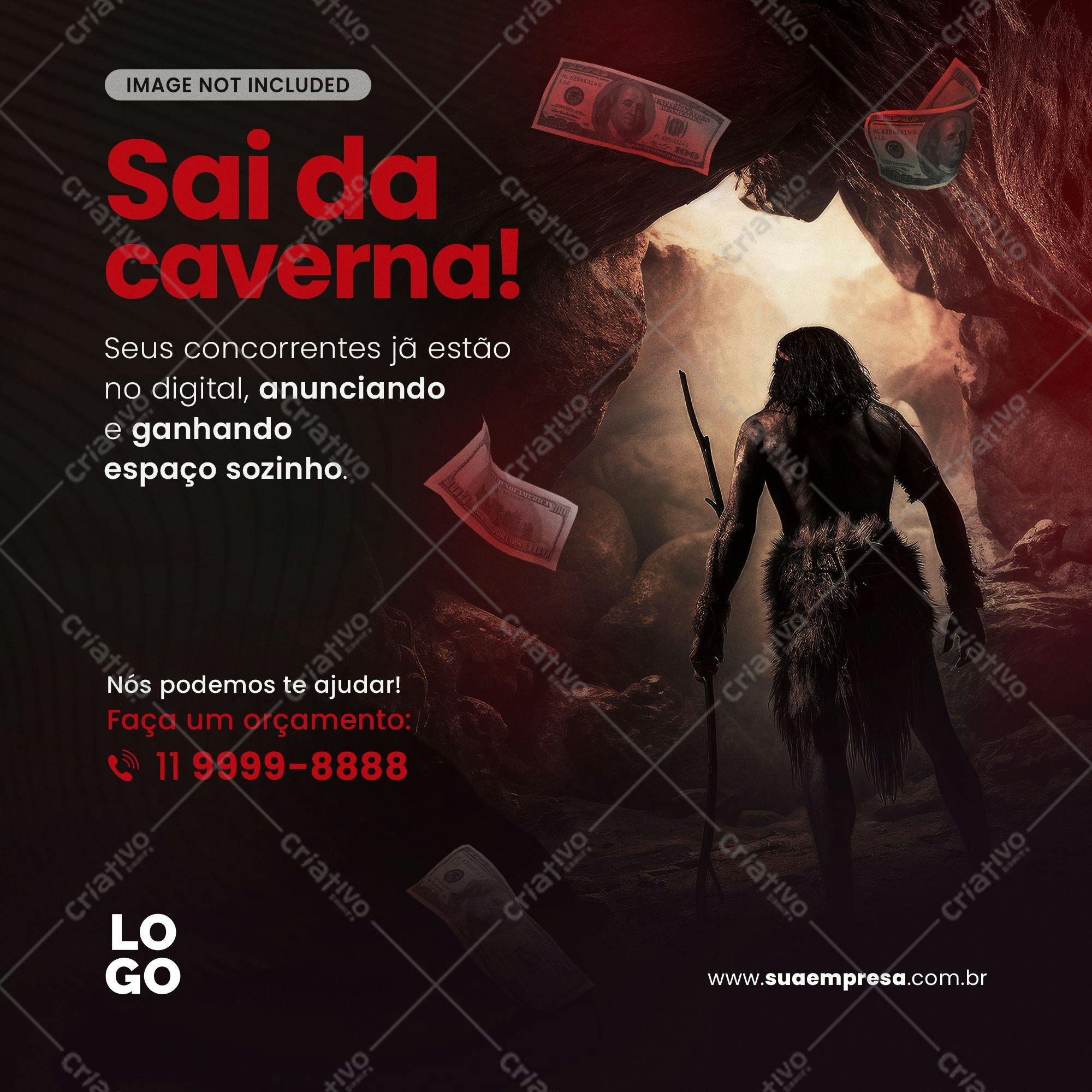 Post para Redes Sociais Marketing Digital PSD Editável
