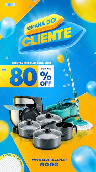 Semana do cliente setembro storie ofertas