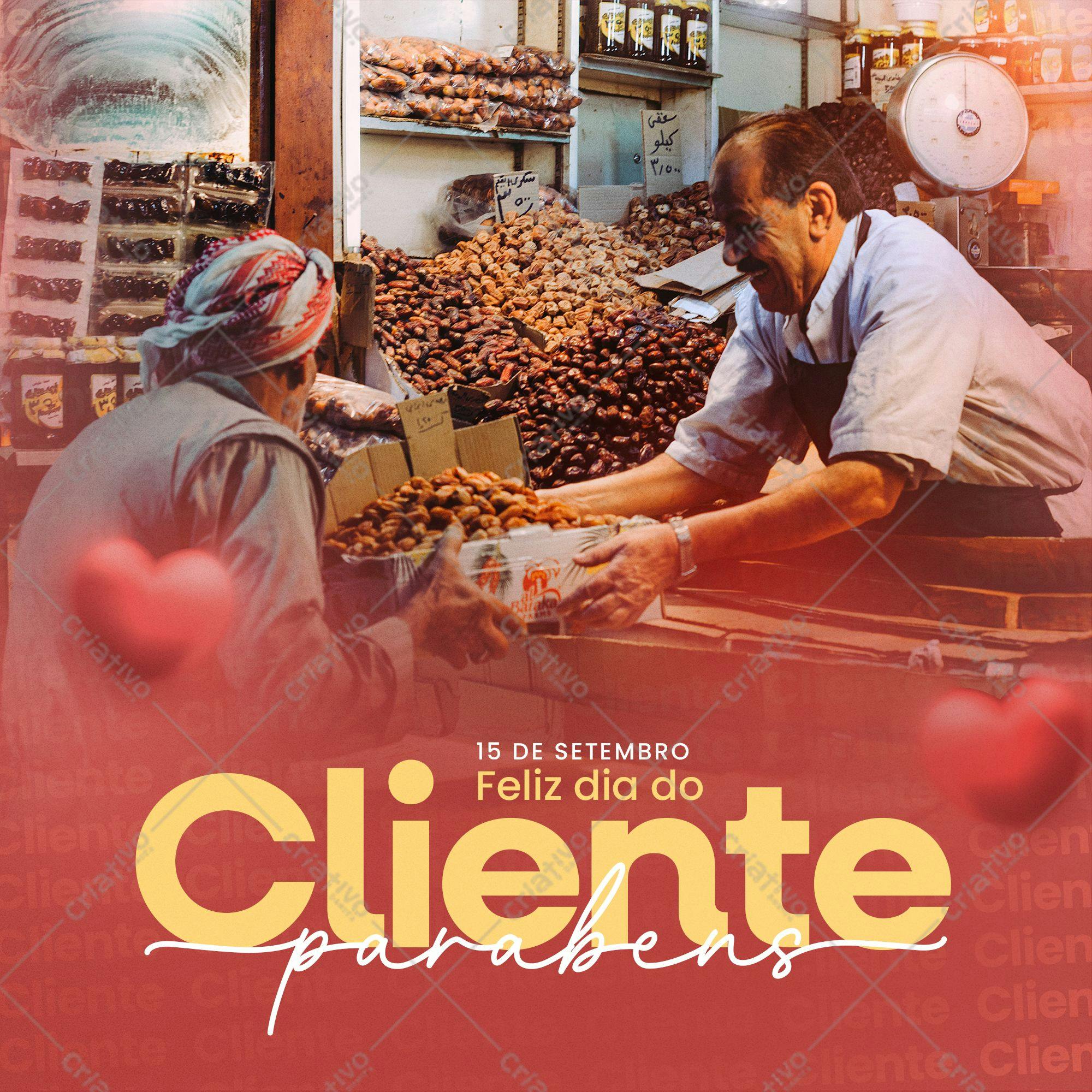 Post para Redes Sociais Dia do Cliente PSD Editável