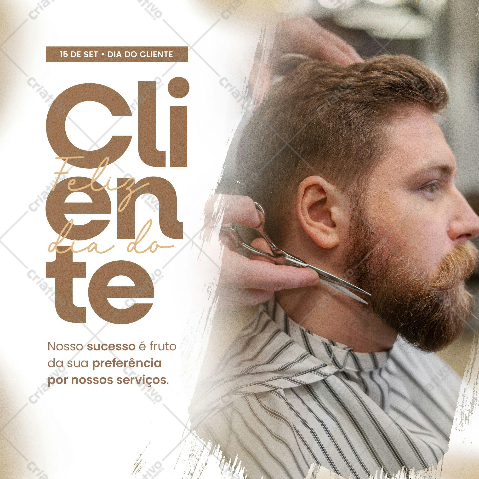 Post para Redes Sociais Dia do Cliente PSD Editável