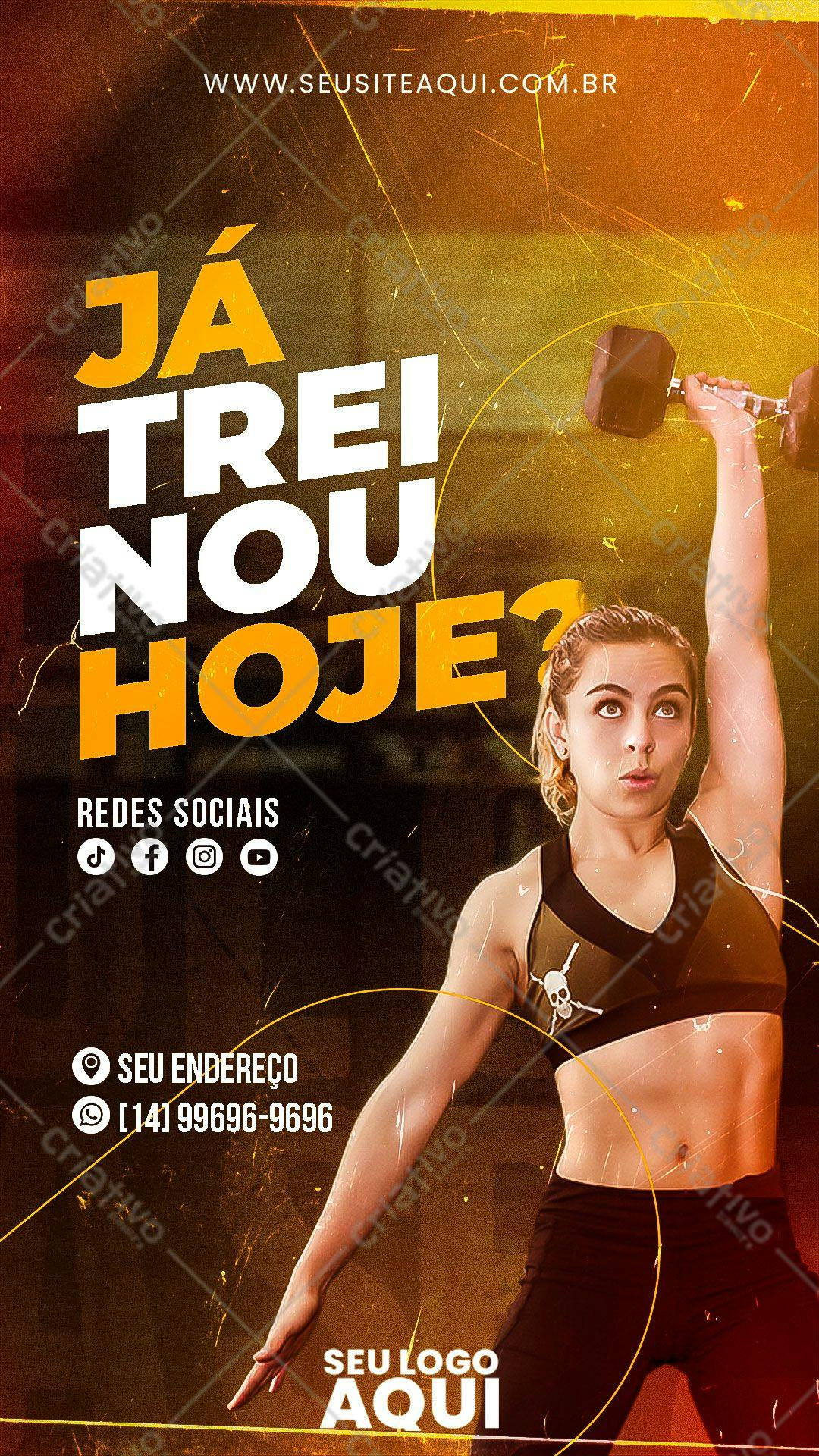 Post para Redes Sociais Academia PSD Editável