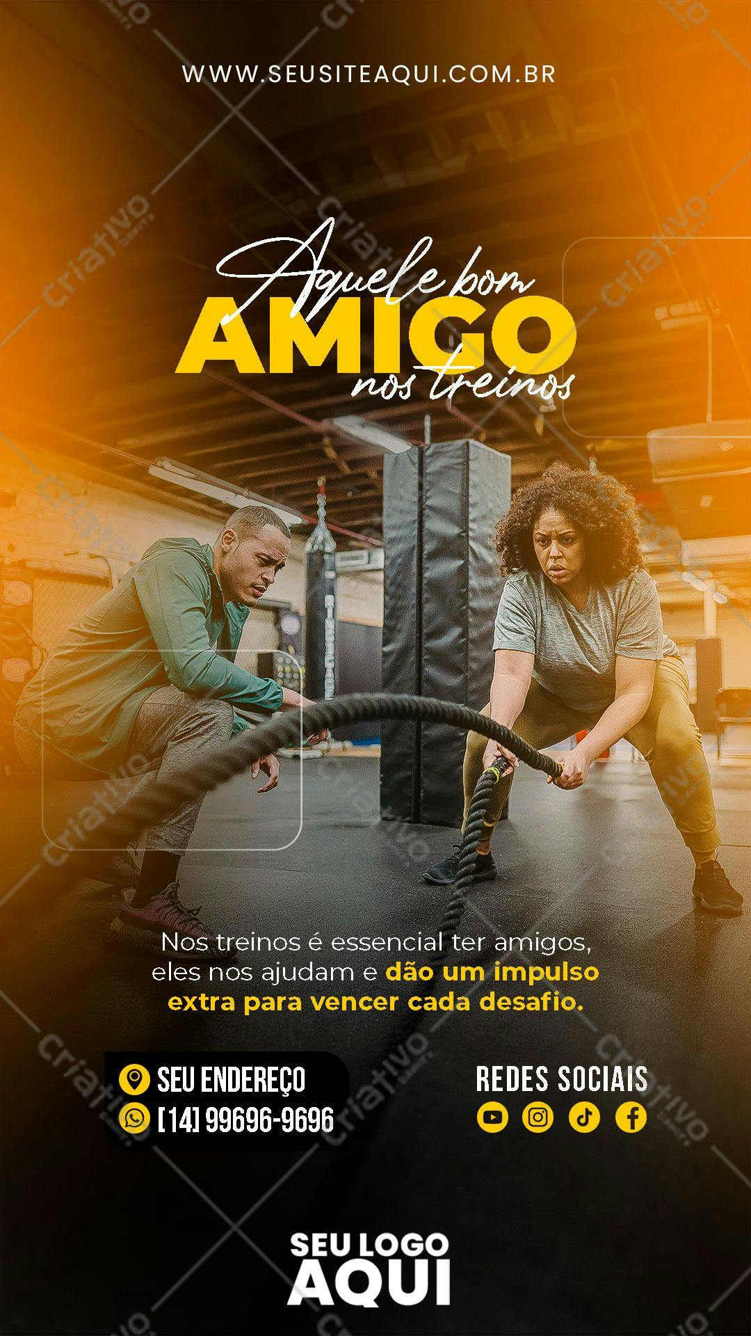 Post para Redes Sociais Dia da Amizade PSD Editável