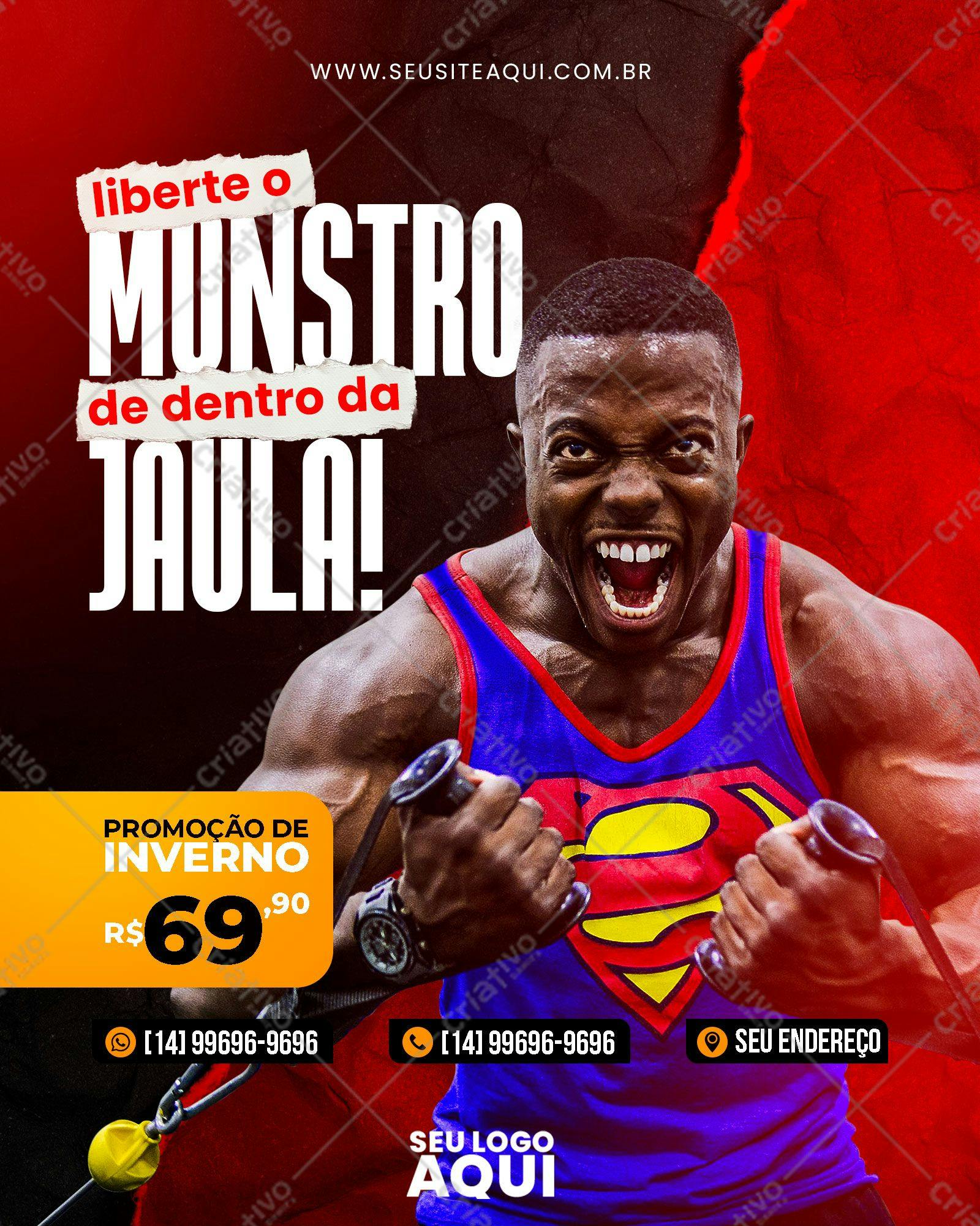 Flyer para Promoção de Inverno PSD Editável