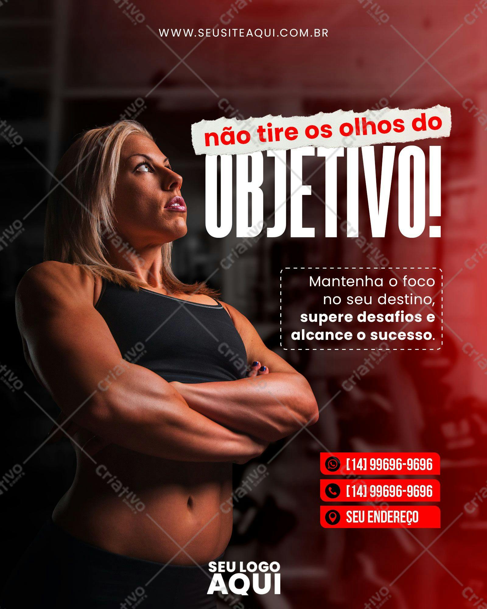 Post para Academia PSD Editável