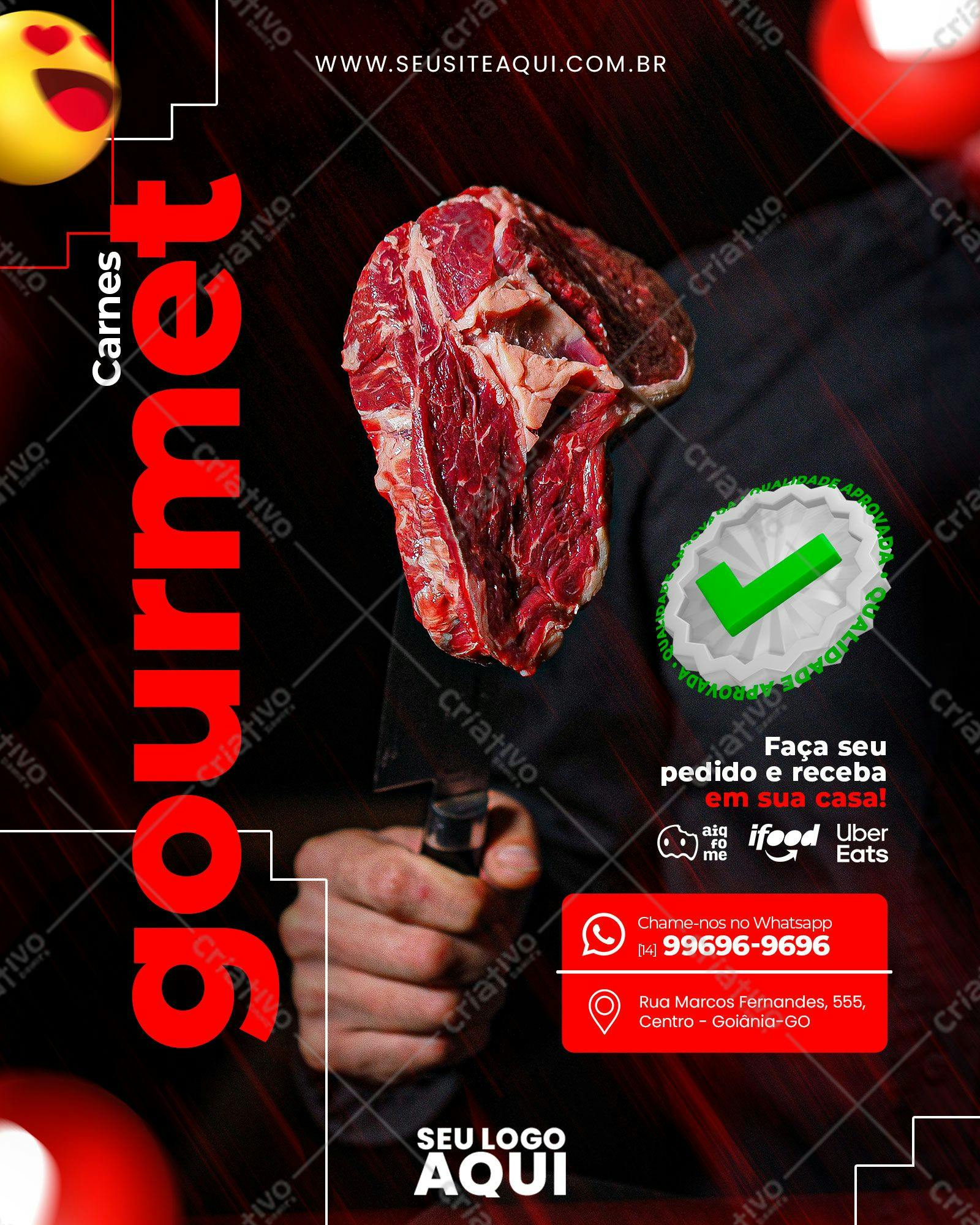 Flyer para Churrascaria PSD Editável