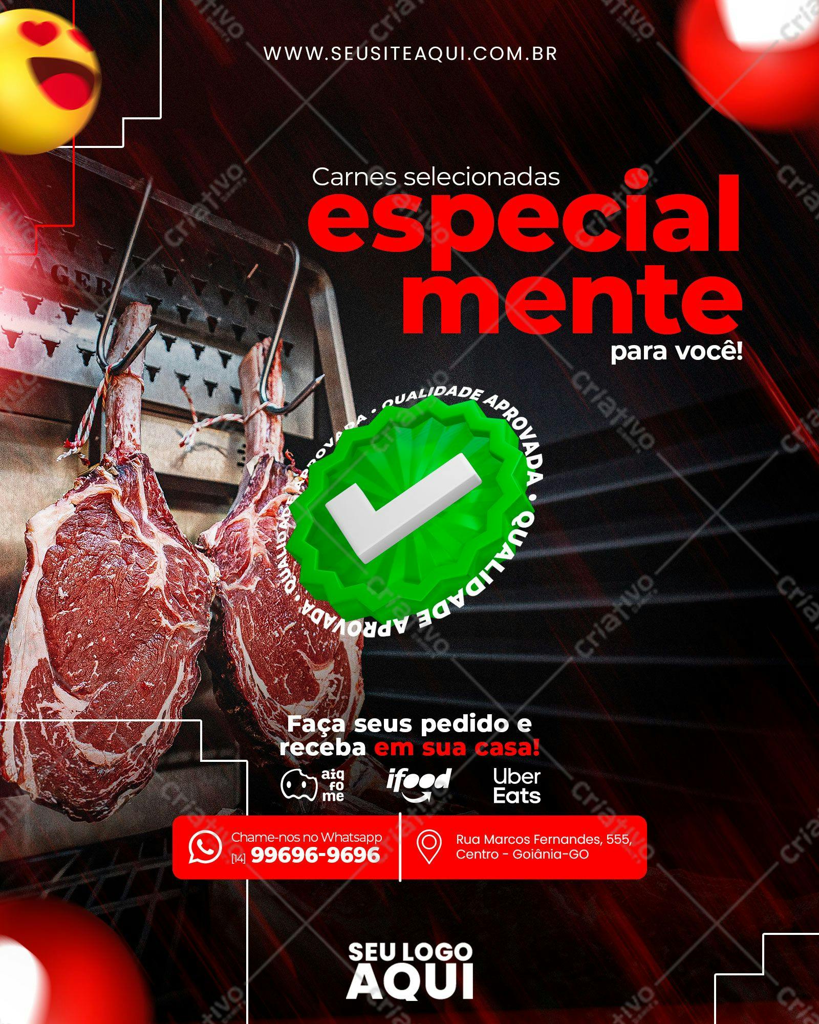 Flyer para Churrascaria PSD Editável