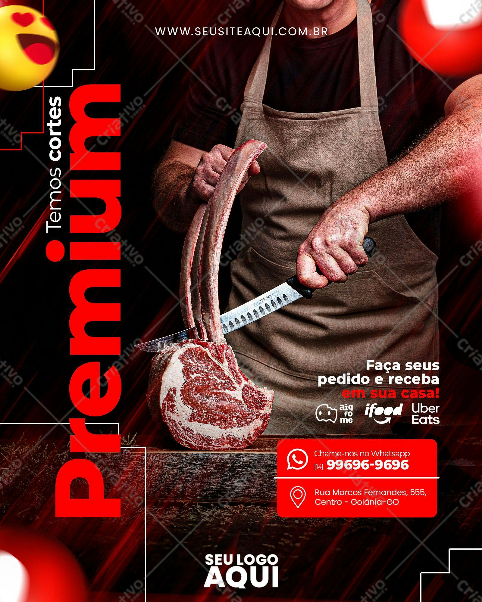 Cardápio Churrasco Premium PSD Editável