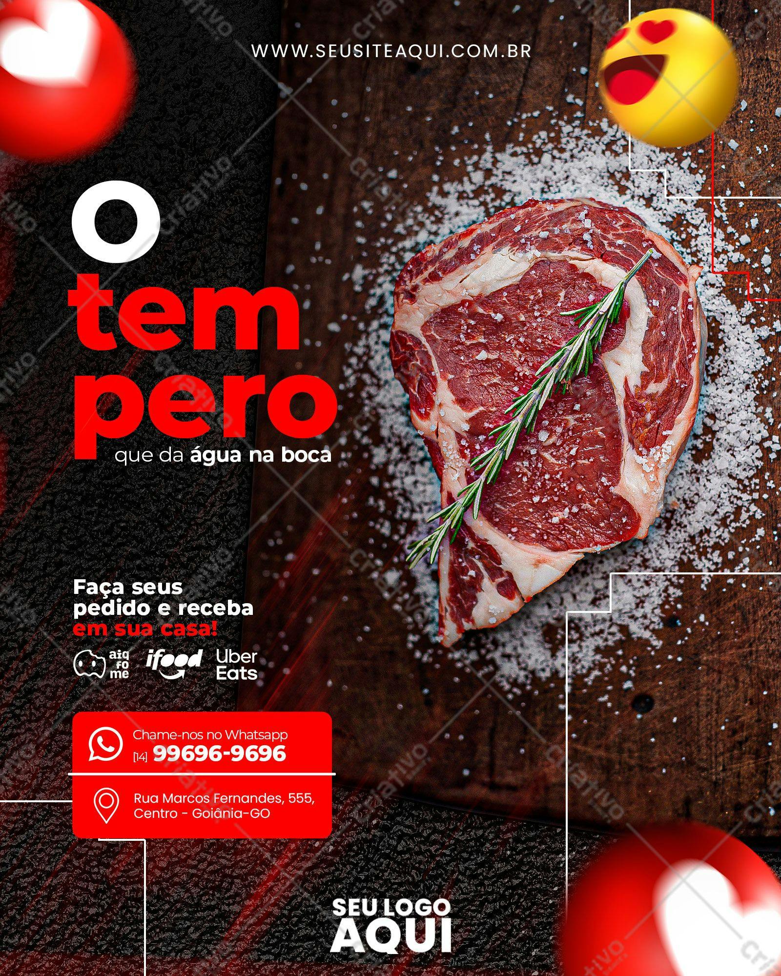 Cardápio Churrasco Premium PSD Editável