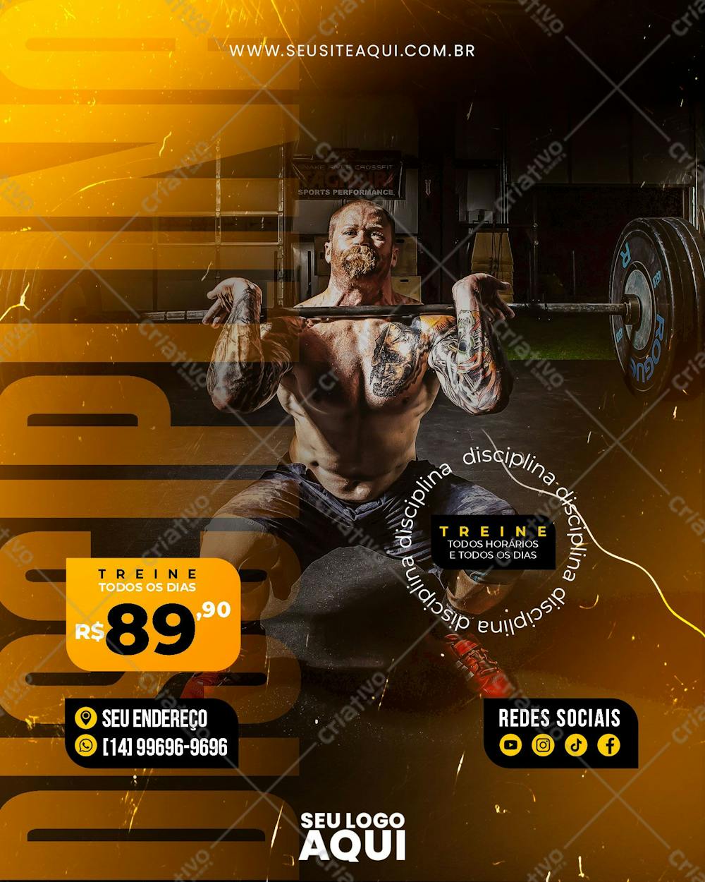 FEED | ACADEMIA | CROSS FIT | PSD EDITÁVEL