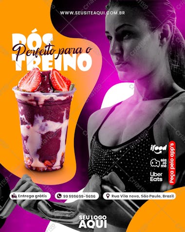 Feed | açaíteria | açaí | psd editável