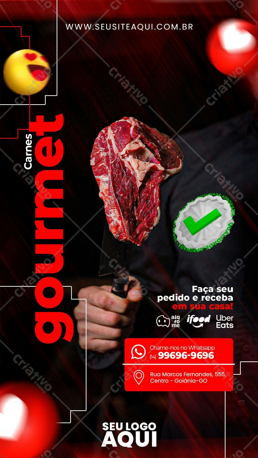 Template de Cardápio para Churrascaria PSD Editável