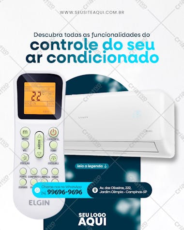 Ar condicionado | psd editável