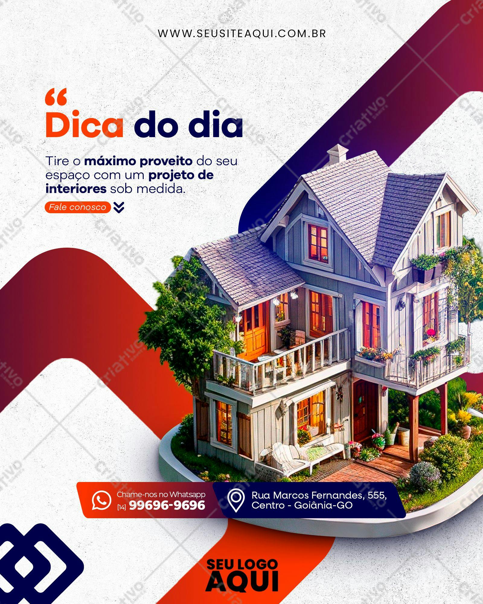 Modelo de Flyer para Imobiliária PSD Editável