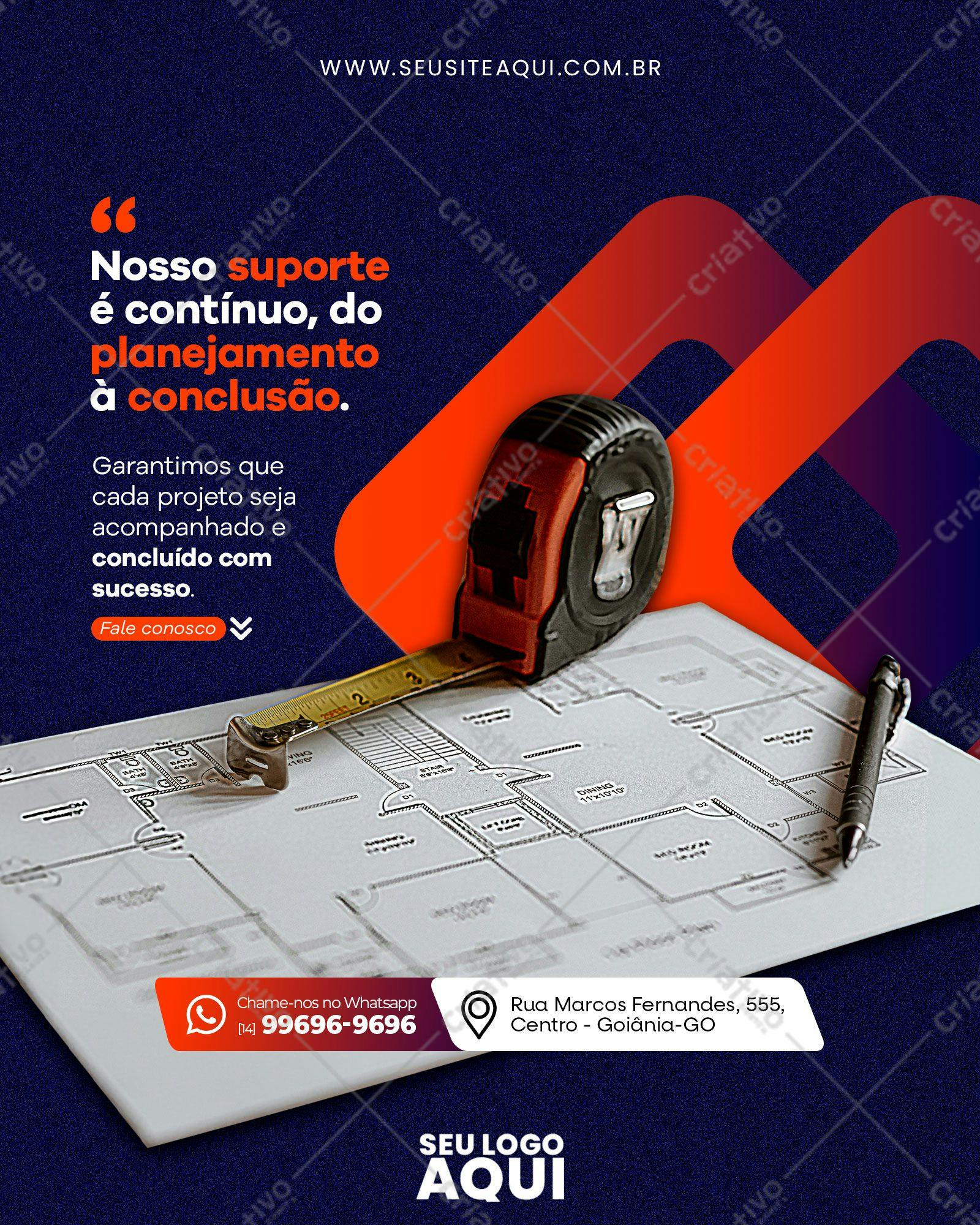 Template Instagram para Arquitetos PSD Editável