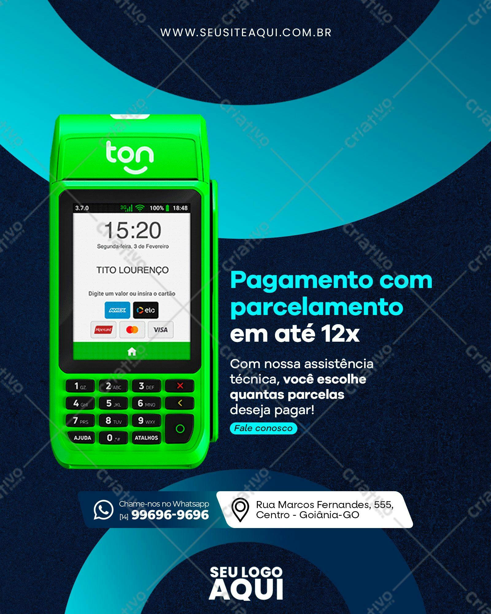 Modelo de Máquina de Cartão Verde PSD Editável