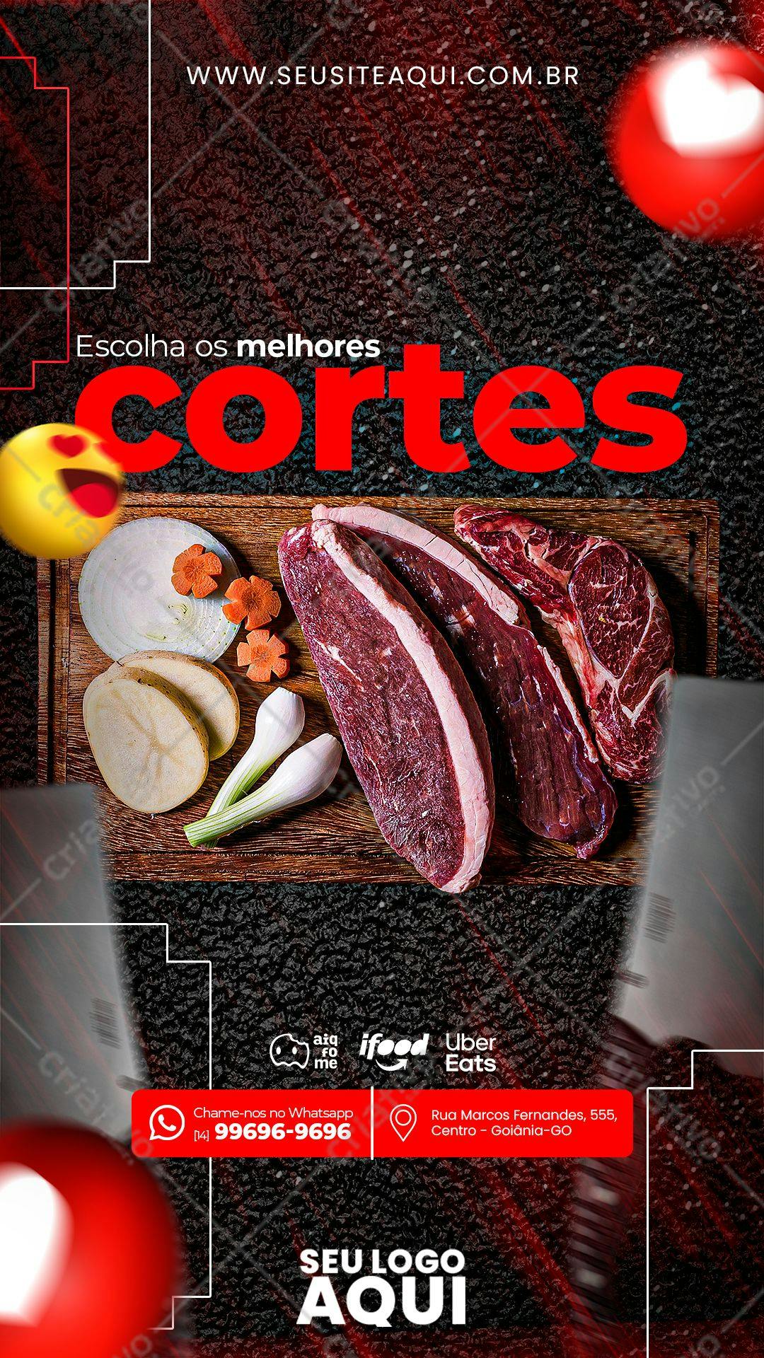 Template de Cardápio para Churrascaria PSD Editável