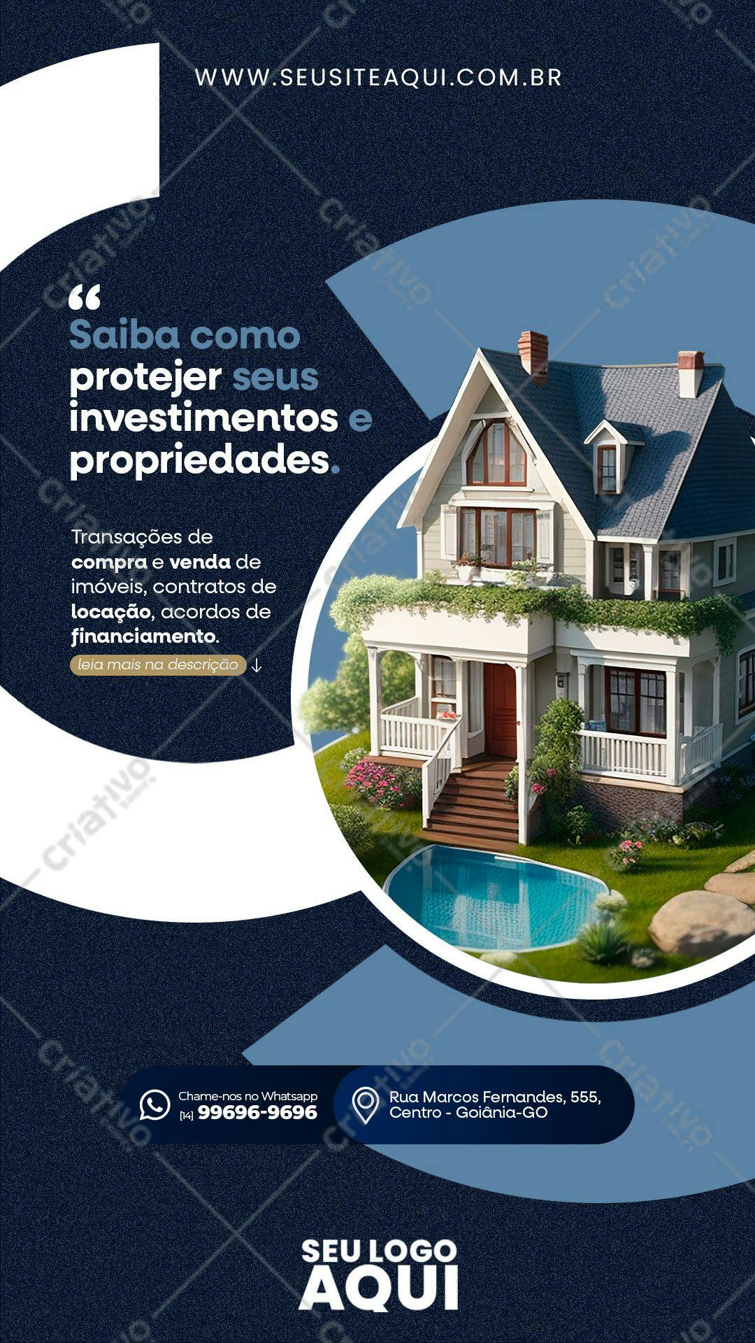 Flyer Imobiliário para Anúncio de Imóveis PSD Editável