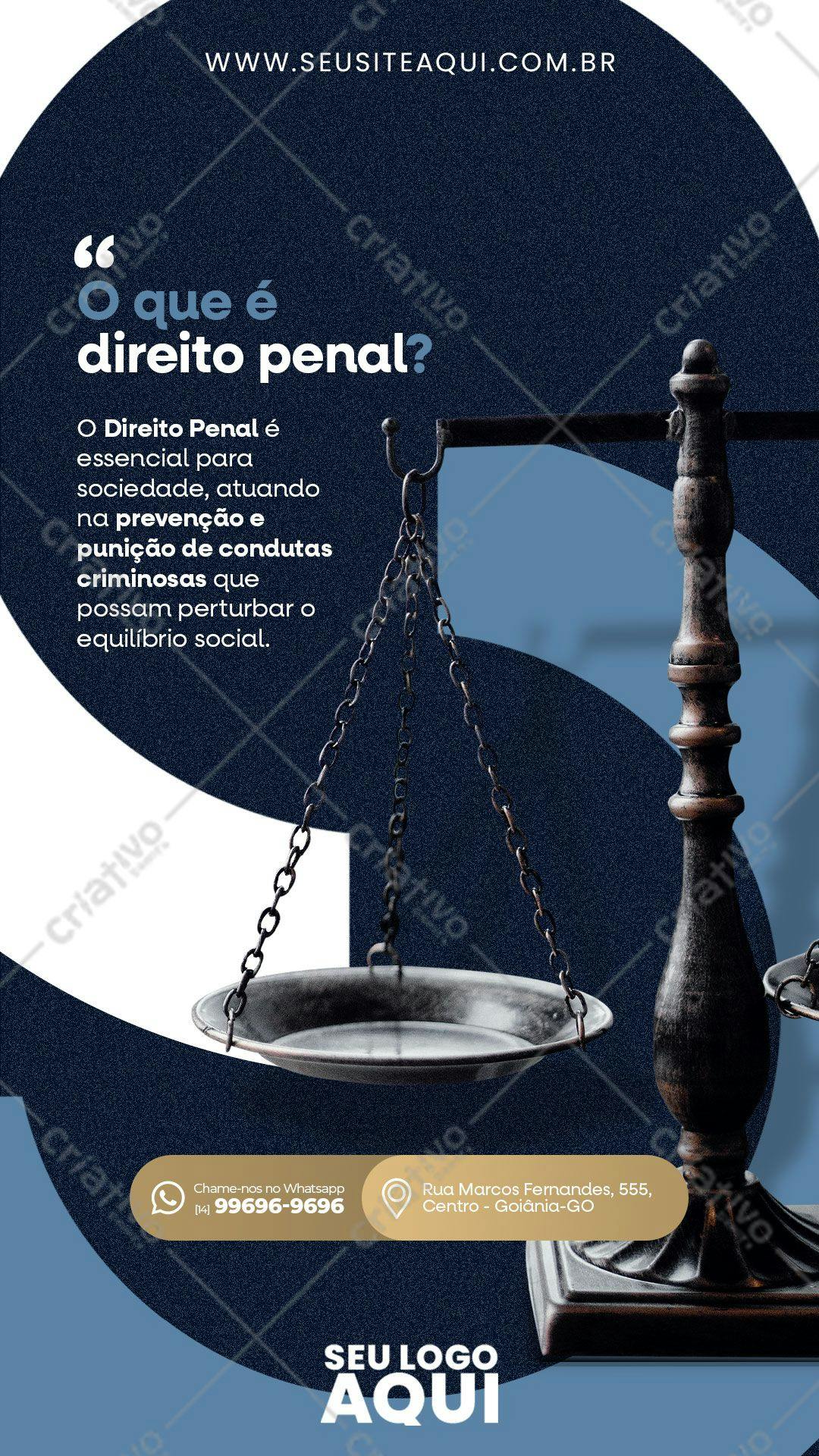 Flyer Jurídico para Advocacia PSD Editável