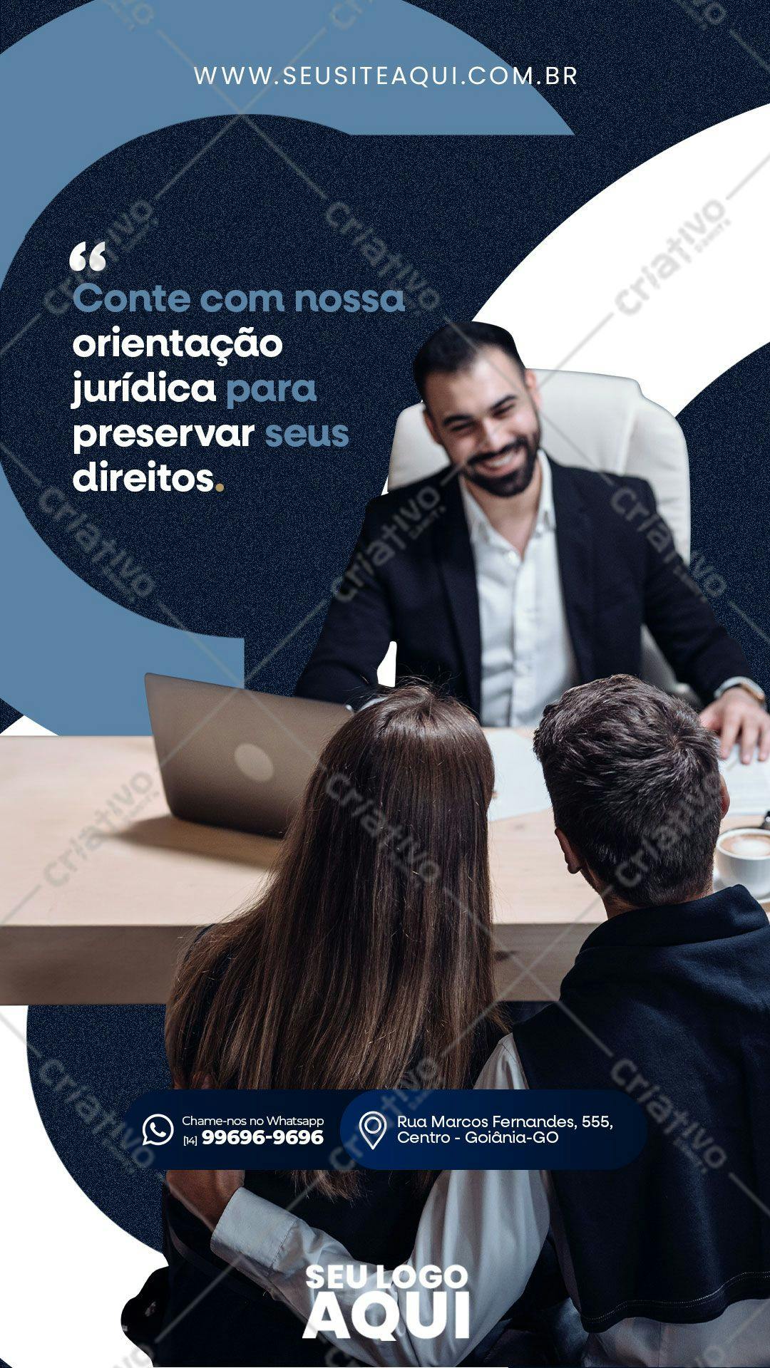 Post para Redes Sociais Consultoria Jurídica PSD Editável