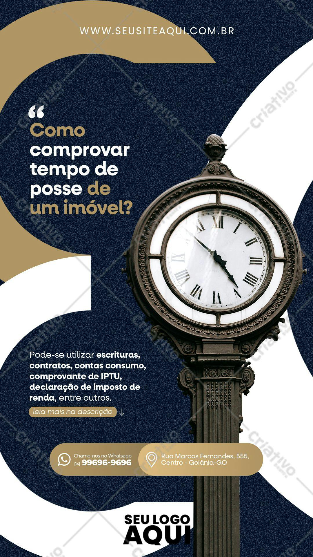 Post para Redes Sociais Imóveis PSD Editável