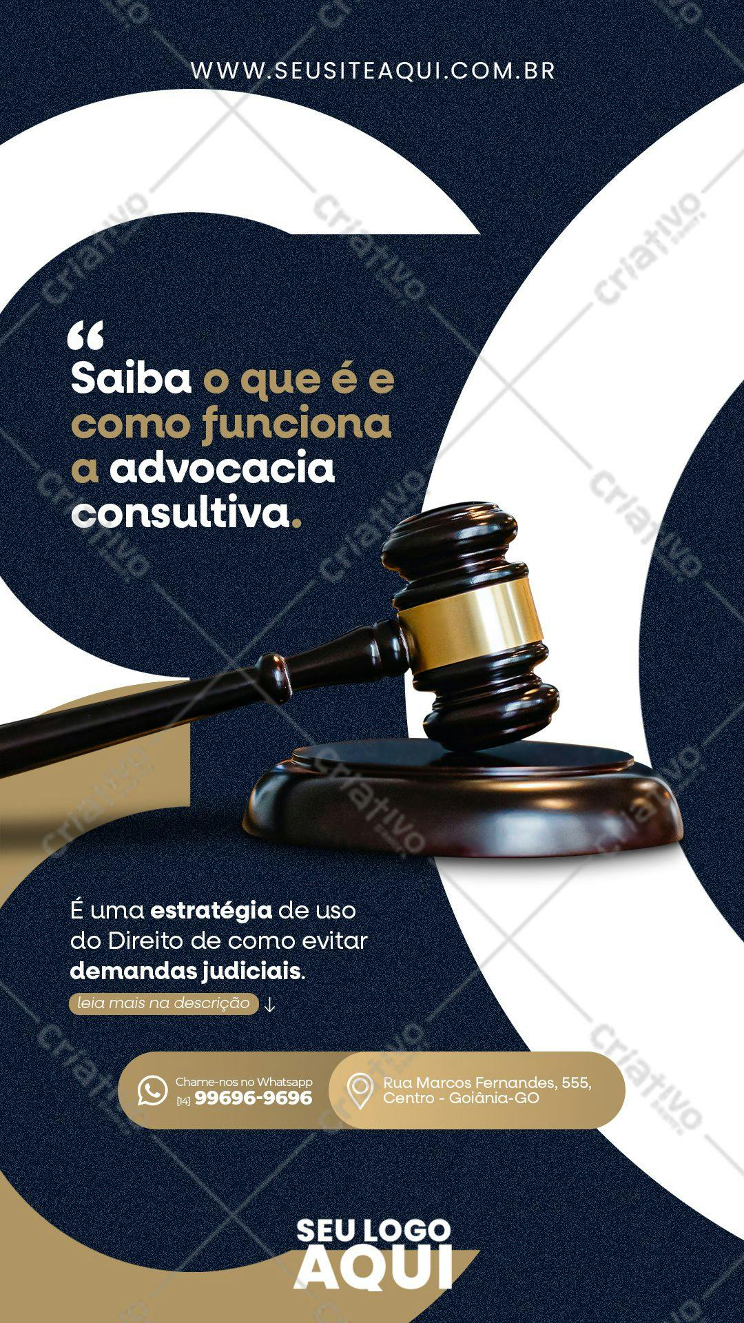 Flyer para Advocacia Consultiva PSD Editável
