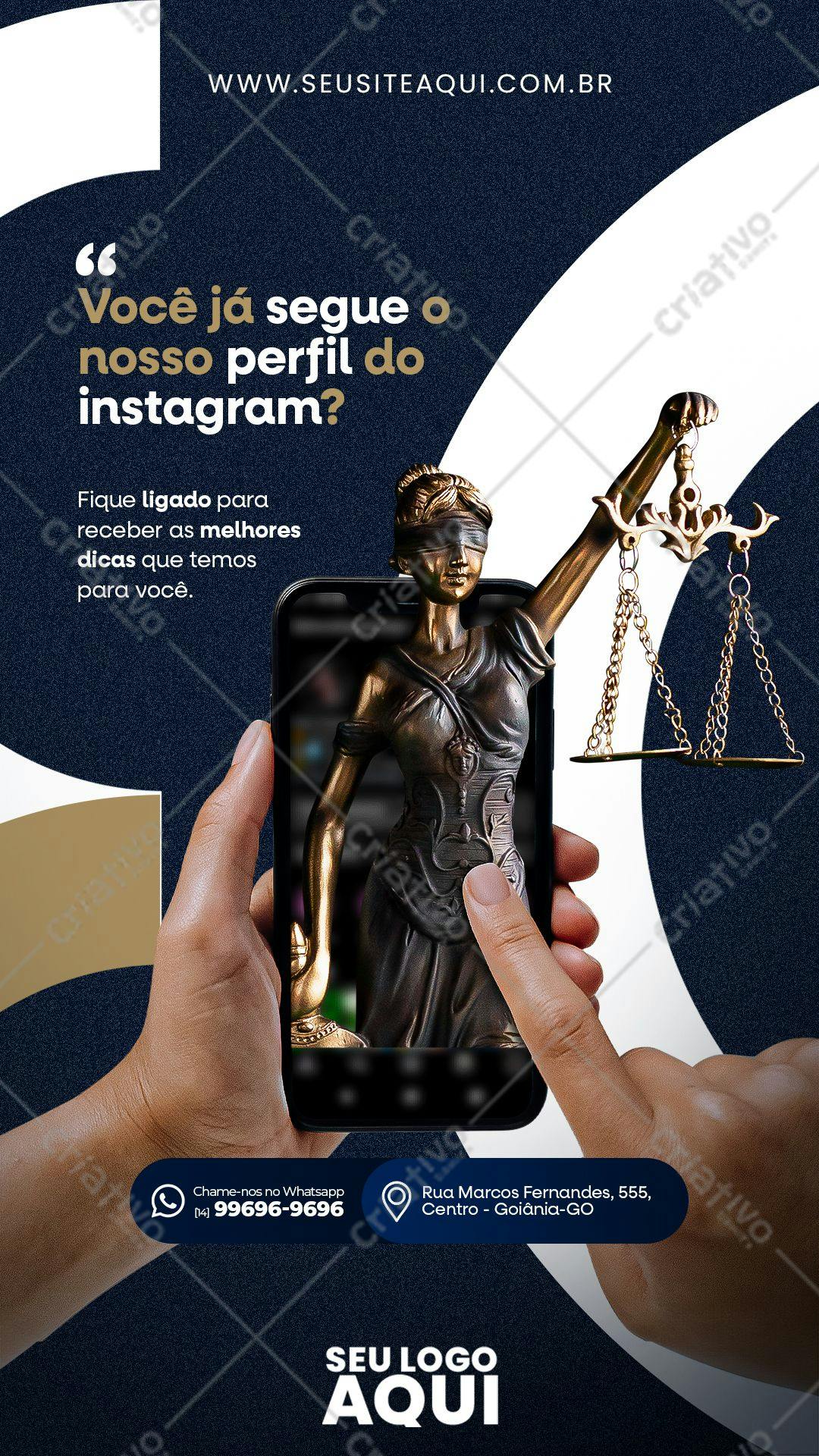 Post para Instagram Advocacia PSD Editável